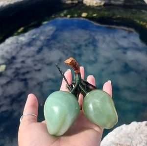 REAL jade stone pair of pears🍐
